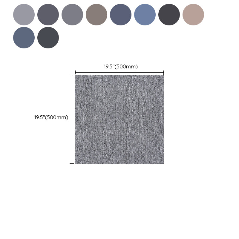 Carpet Tile 20" X 20" Level Loop Bedroom Non-Skid Carpet Floor Tile