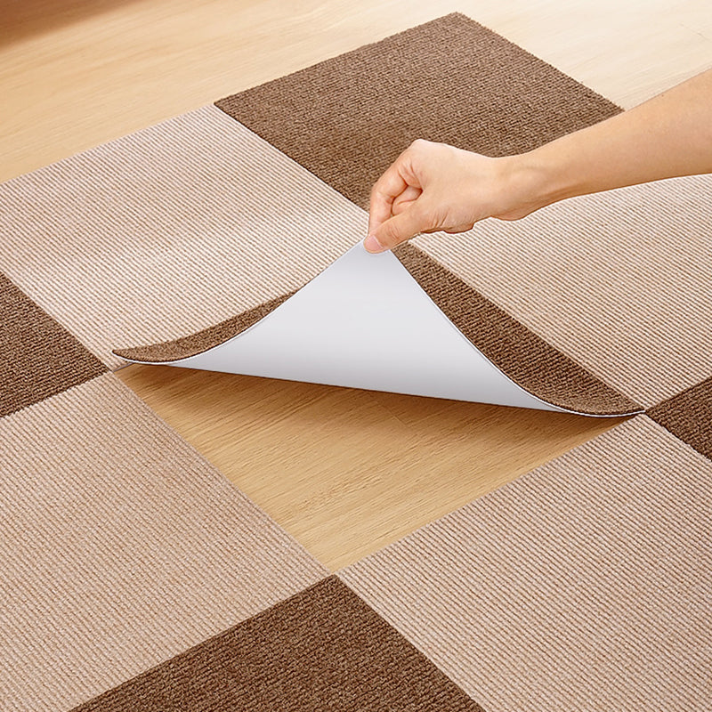 12" X 12" Carpet Tiles Self Peel and Stick Level Loop Non-Skid Bedroom