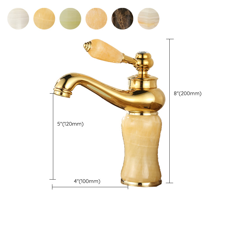 Classic Bathroom Vessel Faucet Lever Handle Circular Vessel Faucet