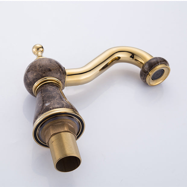 Widespread Bathroom Faucet Low Arc 3 Holes Lever Handles Faucet