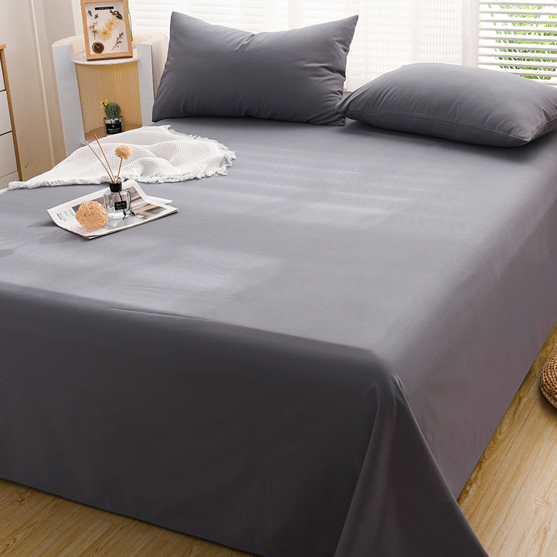 Cotton Bed Sheet Set Solid Color Modern Fitted Sheet for Bedroom