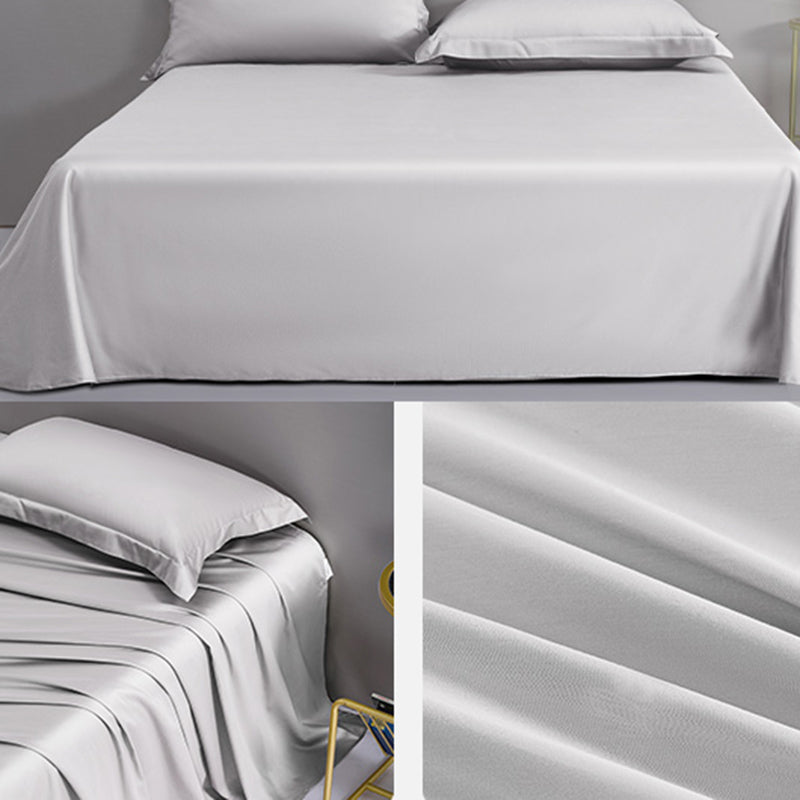 Elegant Bed Sheet Solid 1-Piece Cotton No Theme Set Fitted Sheet