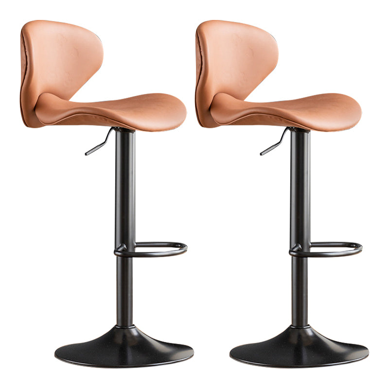 Swivel Adjustable Height Bar Stool Industrial Metal Patio Bar Stool with Cushion