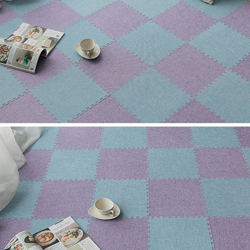 Modern Floor Tile Foam Interlocking Stain Resistant Indoor Floor Carpet Tile