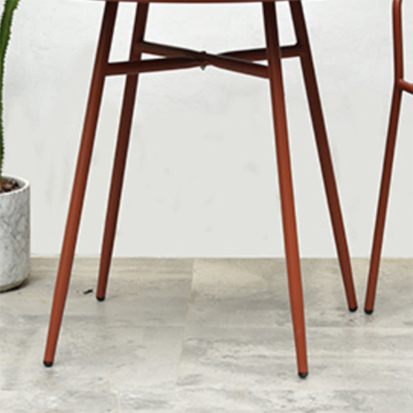 Modern Bistro Dining Table Set 1/3/5 Pcs Metal Patio Dining Table and Chairs