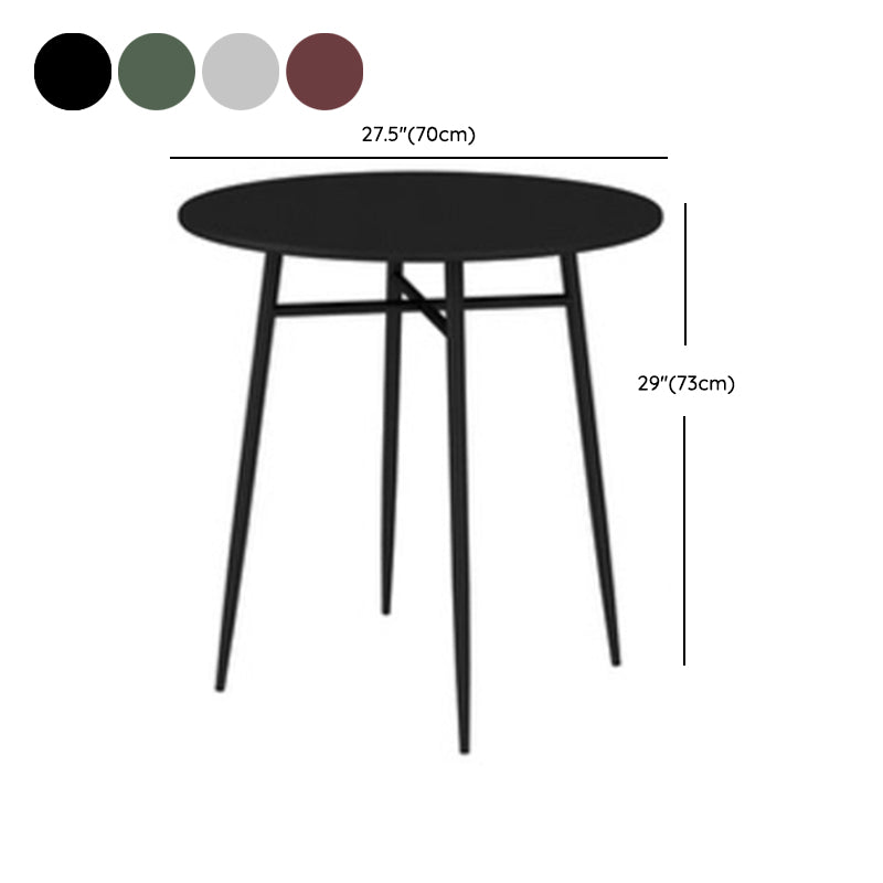 Modern Bistro Dining Table Set 1/3/5 Pcs Metal Patio Dining Table and Chairs