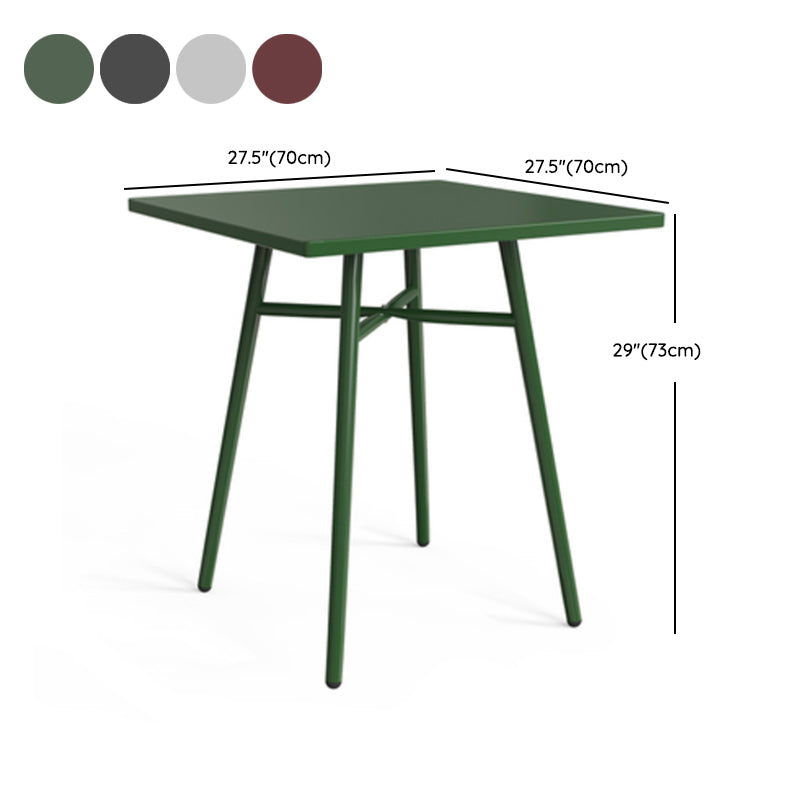 Modern Bistro Dining Table Set 1/3/5 Pcs Metal Patio Dining Table and Chairs