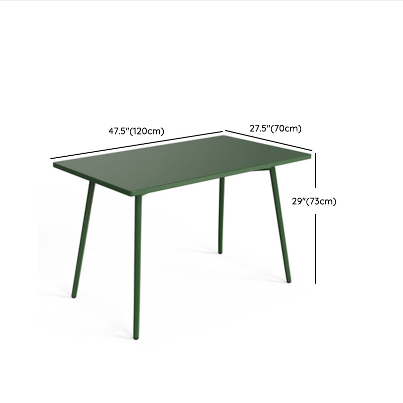 Modern Bistro Dining Table Set 1/3/5 Pcs Metal Patio Dining Table and Chairs