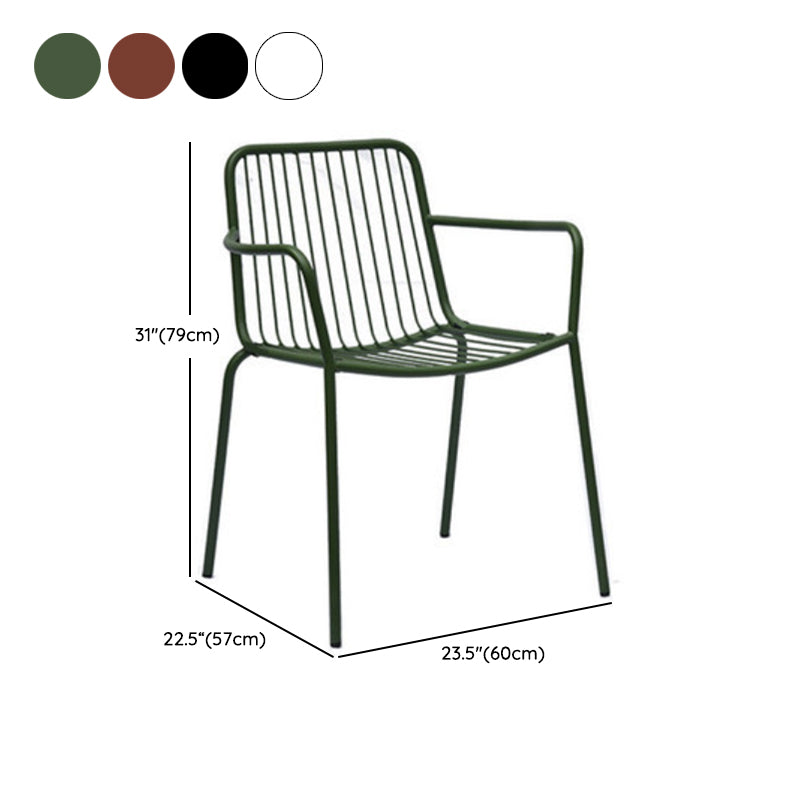 Modern Bistro Dining Table Set 1/3/5 Pcs Metal Patio Dining Table and Chairs
