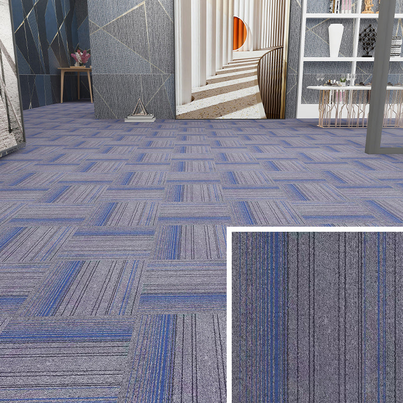 Modern Carpet Floor Tile Self Adhesive Level Loop Fade Resistant Carpet Tile