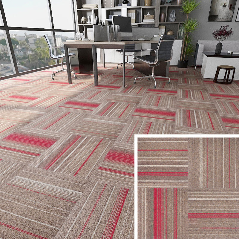 Modern Carpet Floor Tile Self Adhesive Level Loop Fade Resistant Carpet Tile