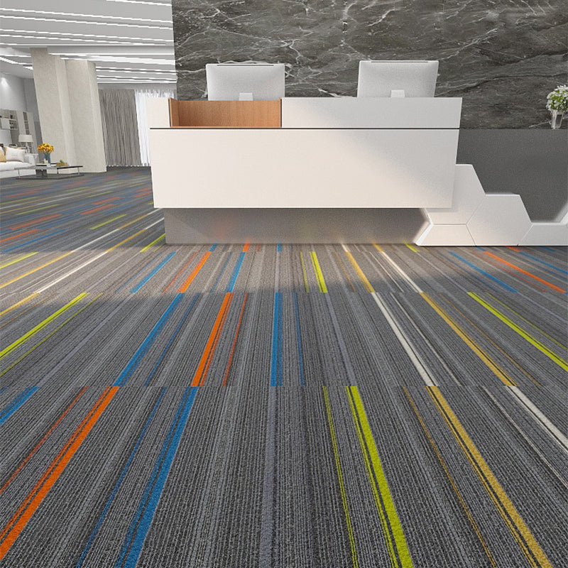 Modern Carpet Floor Tile Self Adhesive Level Loop Fade Resistant Carpet Tile