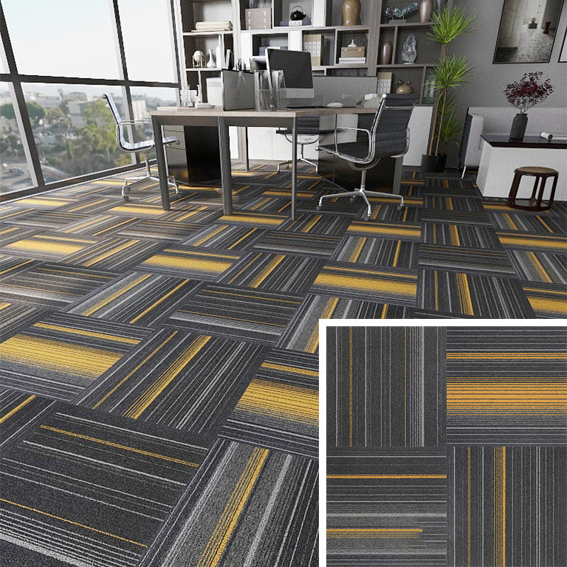 Modern Carpet Floor Tile Self Adhesive Level Loop Fade Resistant Carpet Tile