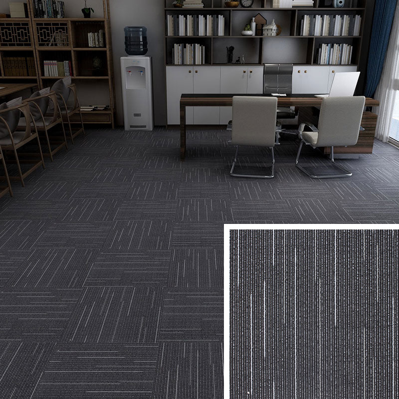 Modern Carpet Floor Tile Self Adhesive Level Loop Fade Resistant Carpet Tile
