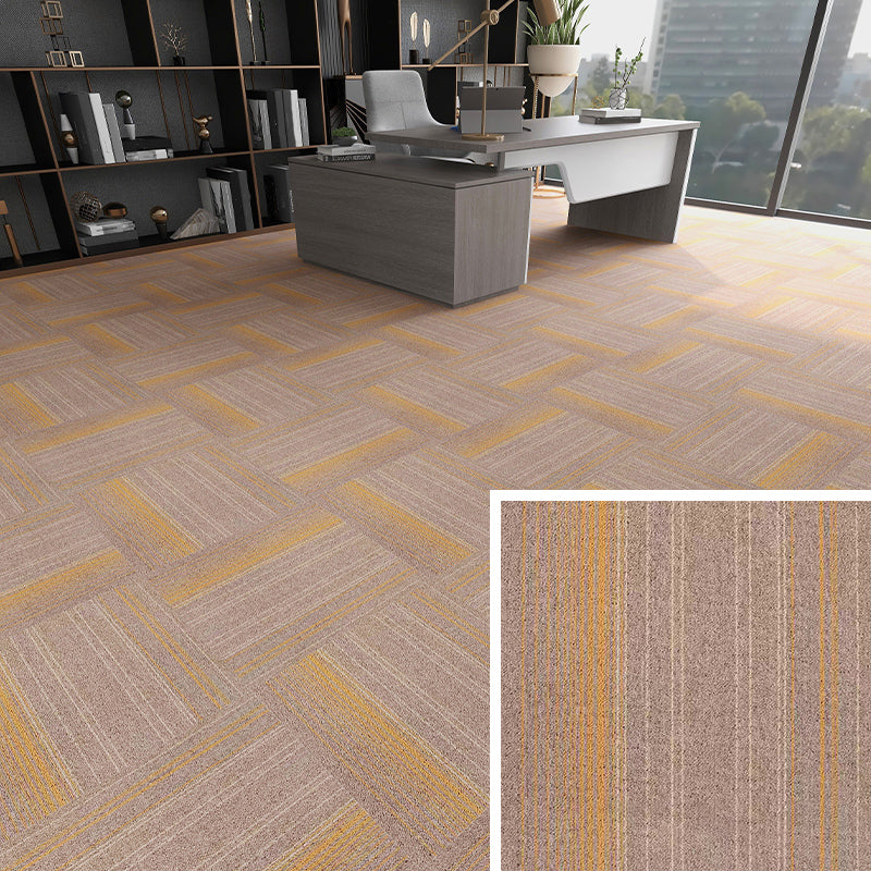 Modern Carpet Floor Tile Self Adhesive Level Loop Fade Resistant Carpet Tile