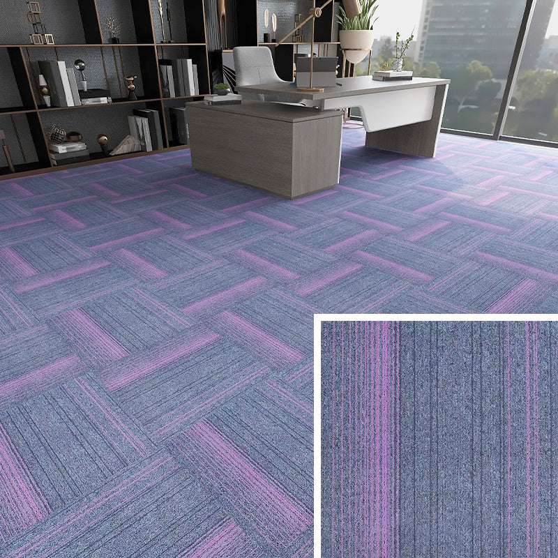 Modern Carpet Floor Tile Self Adhesive Level Loop Fade Resistant Carpet Tile