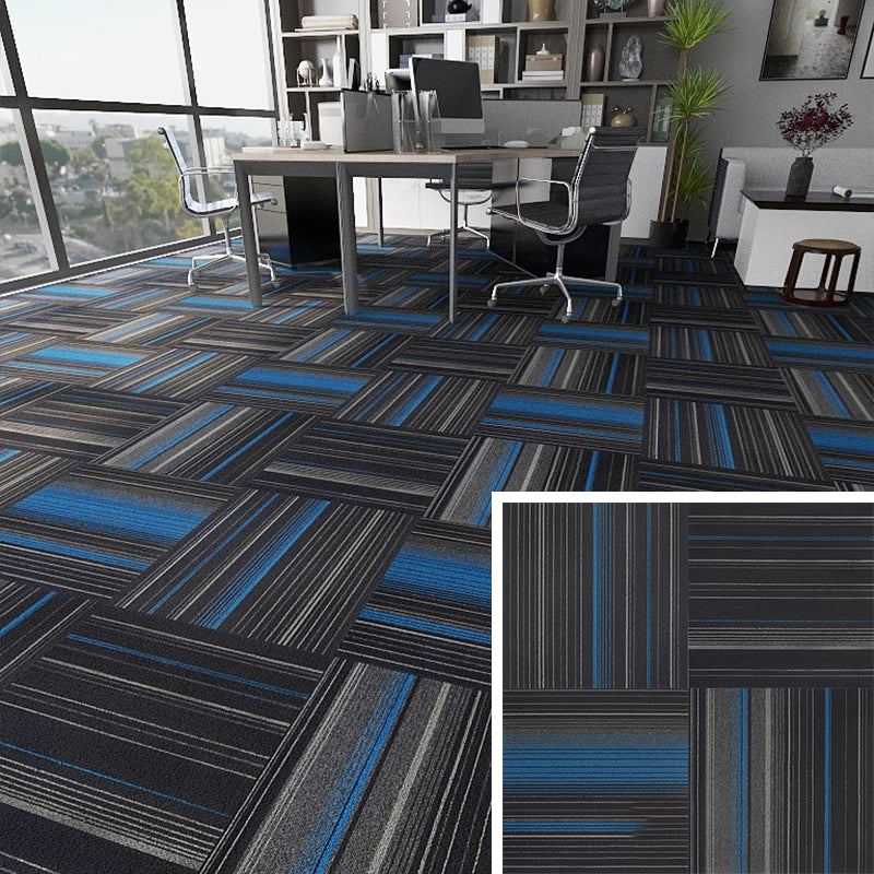 Modern Carpet Floor Tile Self Adhesive Level Loop Fade Resistant Carpet Tile