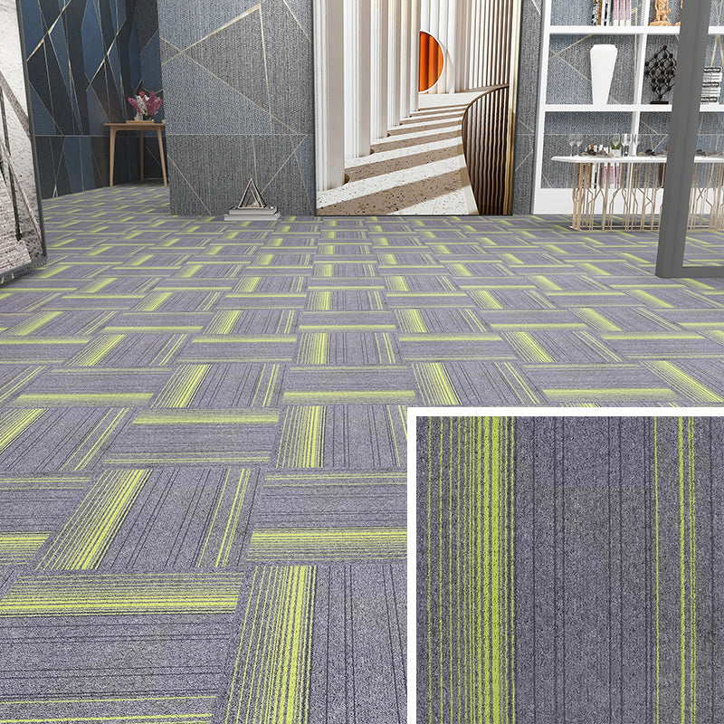 Modern Carpet Floor Tile Self Adhesive Level Loop Fade Resistant Carpet Tile