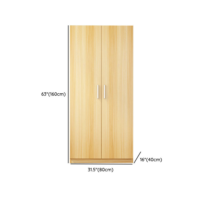 Contemporary Style Wardrobe Closet Wood Combination Armoire for Bedroom
