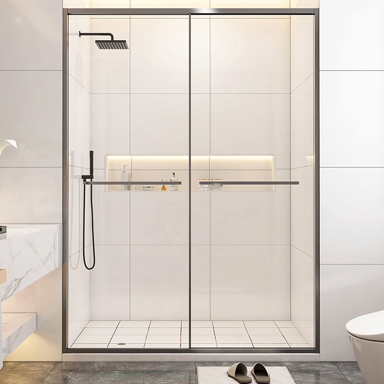 Full Frame Double Sliding Shower Door Clear Glass Shower Screen