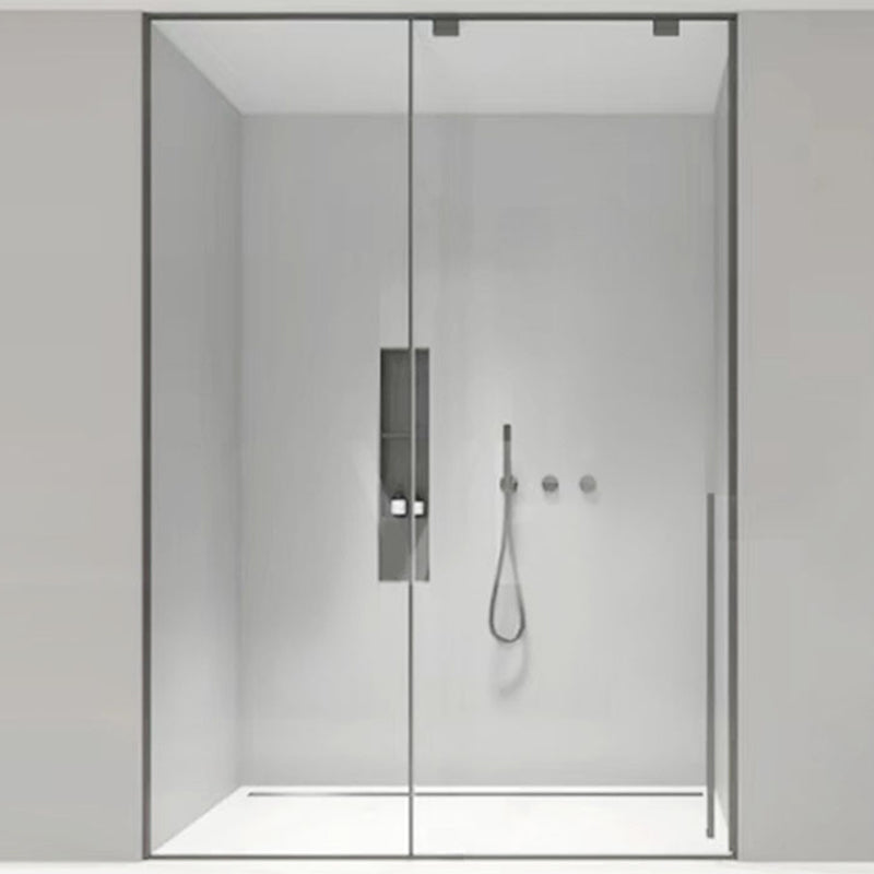 Narrow Full Frame Single Sliding Shower Door Tempered Glass Shower Door