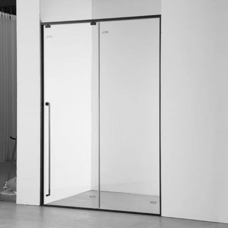 Narrow Full Frame Single Sliding Shower Door Tempered Glass Shower Door