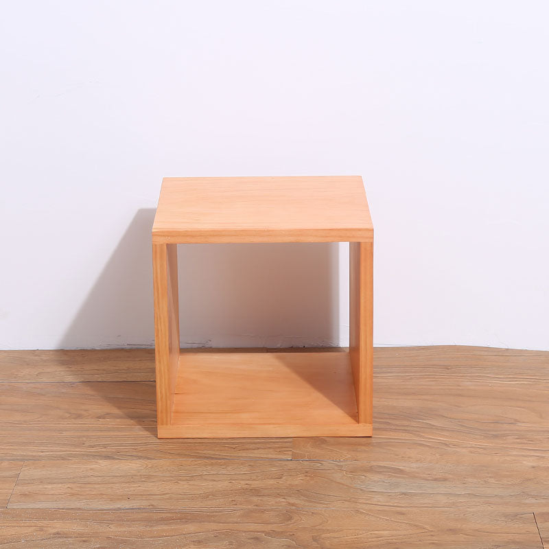 Open Back Cube Bookshelf Contemporary Wood Bookcase for Home