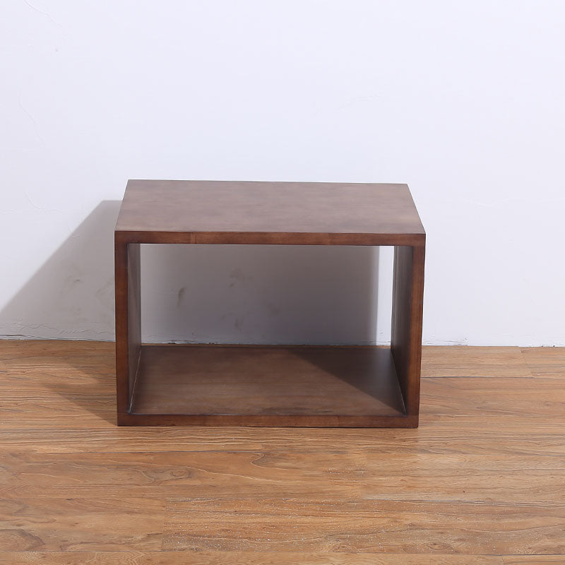 Open Back Cube Bookshelf Contemporary Wood Bookcase for Home