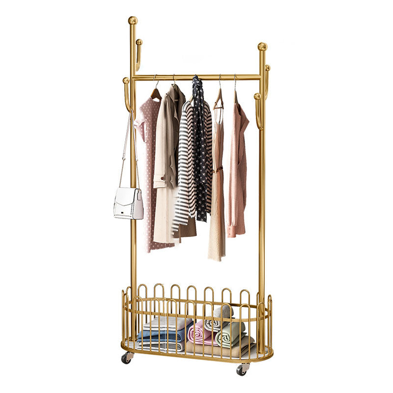 Metal Entry Hall Tree Light Luxury Coat Hanger for Hallway , 67.71" H