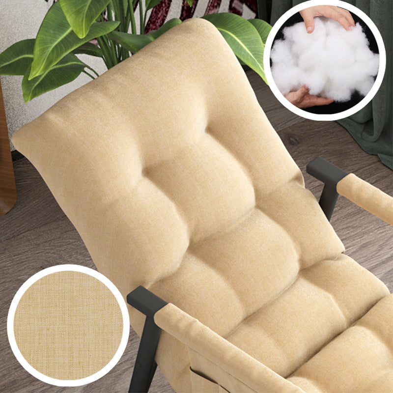 Glam Lazy Sofa Rocking Chair Indoor Rocking Chair with Cushion