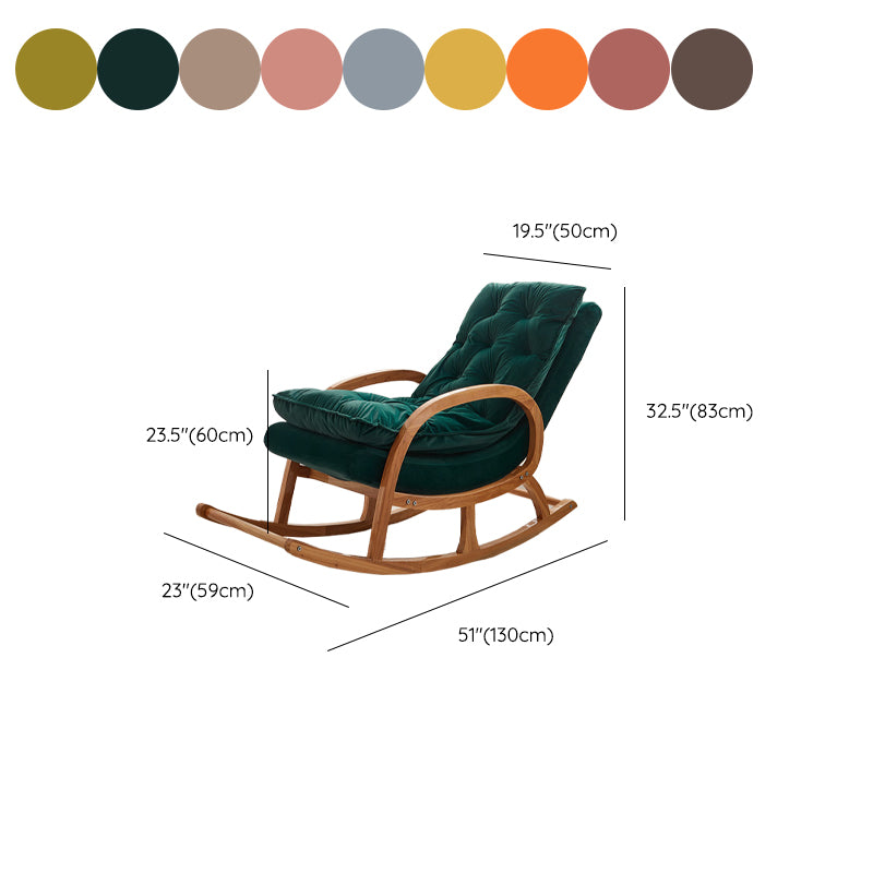 Modern Style Wooden Rocking Chair Lounge Leisure Chaise Chair for Indoor