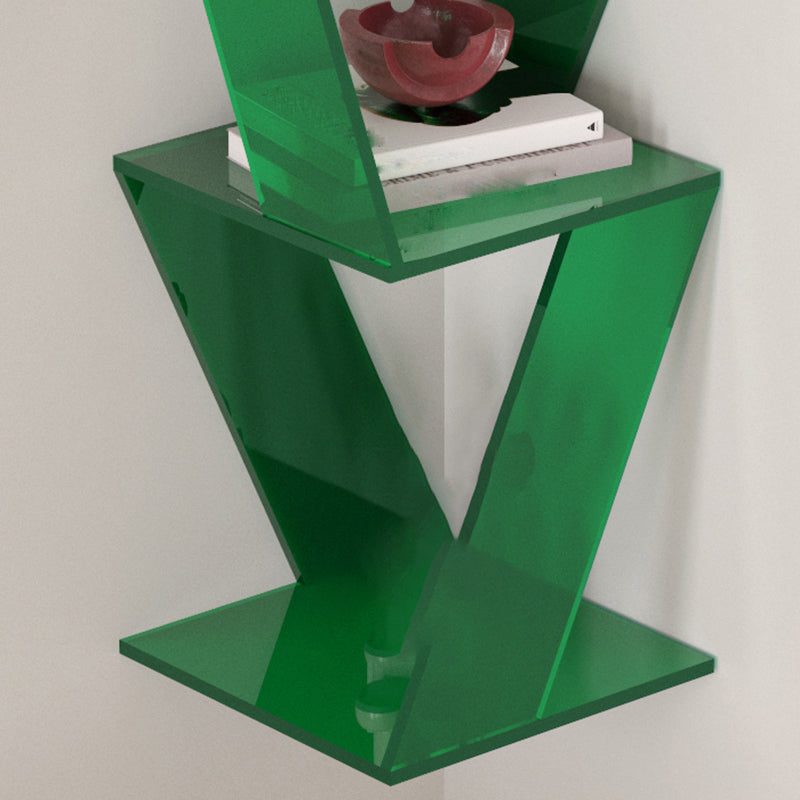 Contemporary Closed Back Vertical Bookshelf Acrylic Bookcase for Home Office