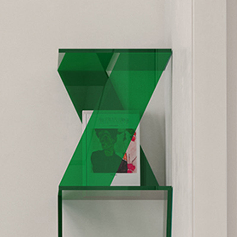 Contemporary Closed Back Vertical Bookshelf Acrylic Bookcase for Home Office