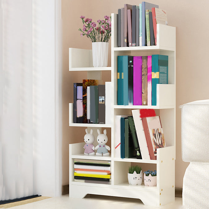 Contemporary Open Back Bookshelf Freestanding Standard Bookcase