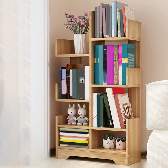 Contemporary Open Back Bookshelf Freestanding Standard Bookcase