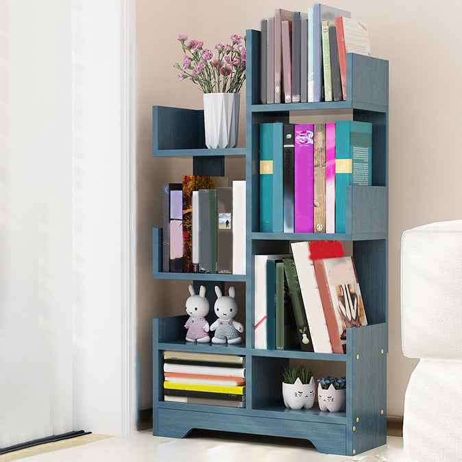 Contemporary Open Back Bookshelf Freestanding Standard Bookcase