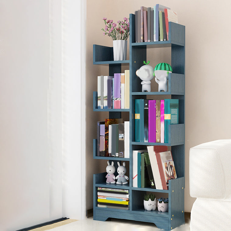 Contemporary Open Back Bookshelf Freestanding Standard Bookcase