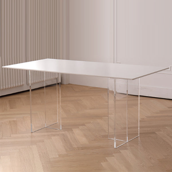 Modern Rectangle Dining Table Sintered Stone Dinner Table for Dining Room