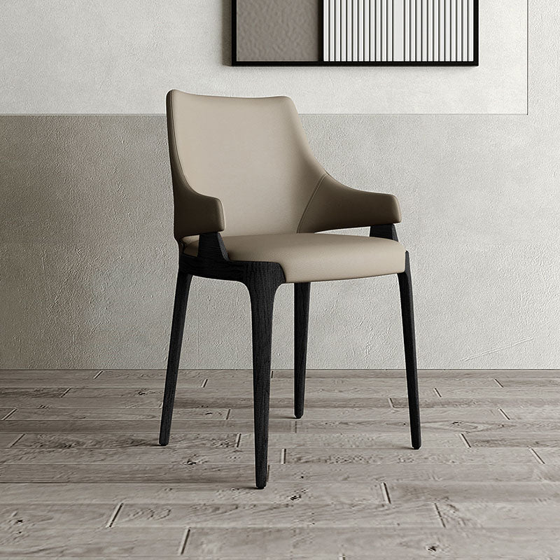 Dining Room Upholstered Side Chair Industrial Parsons Armless Chair