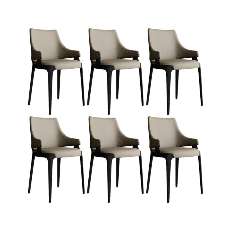 Dining Room Upholstered Side Chair Industrial Parsons Armless Chair