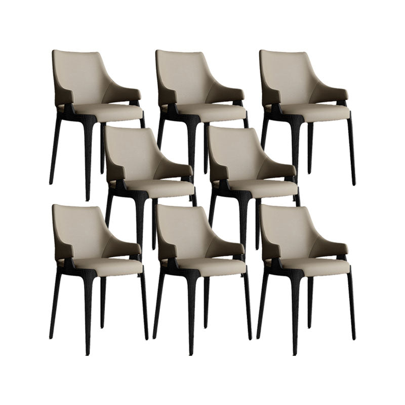 Dining Room Upholstered Side Chair Industrial Parsons Armless Chair
