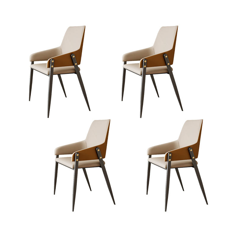 Industrial Upholstered Arm Chair Kitchen Parsons Dining Chair