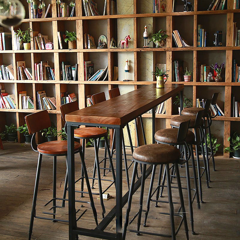 Contemporary Metal Dining Stool Armless Bar Stool with Black Base