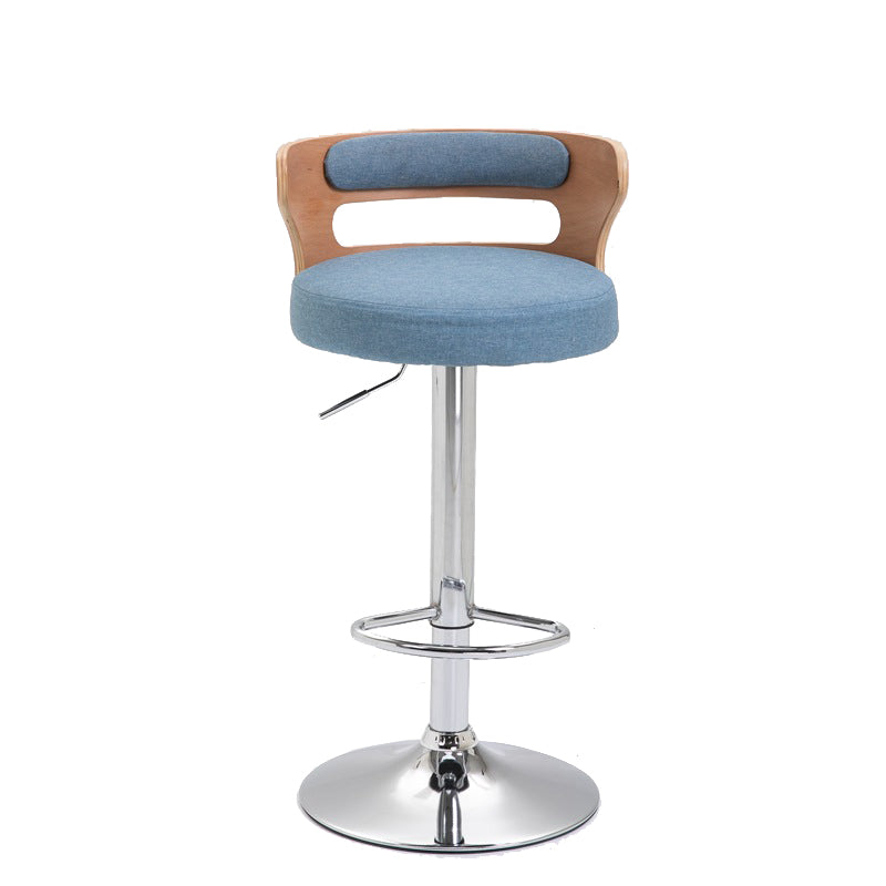 Swivel Adjustable Height Bar Stool Industrial Metal Bristol with Footrest