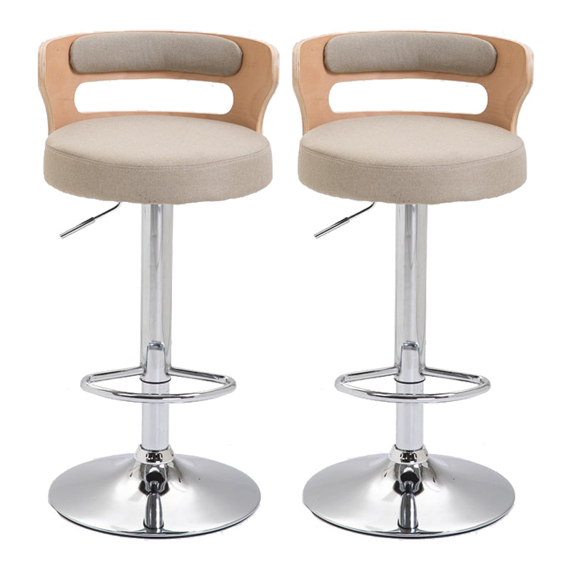 Swivel Adjustable Height Bar Stool Industrial Metal Bristol with Footrest