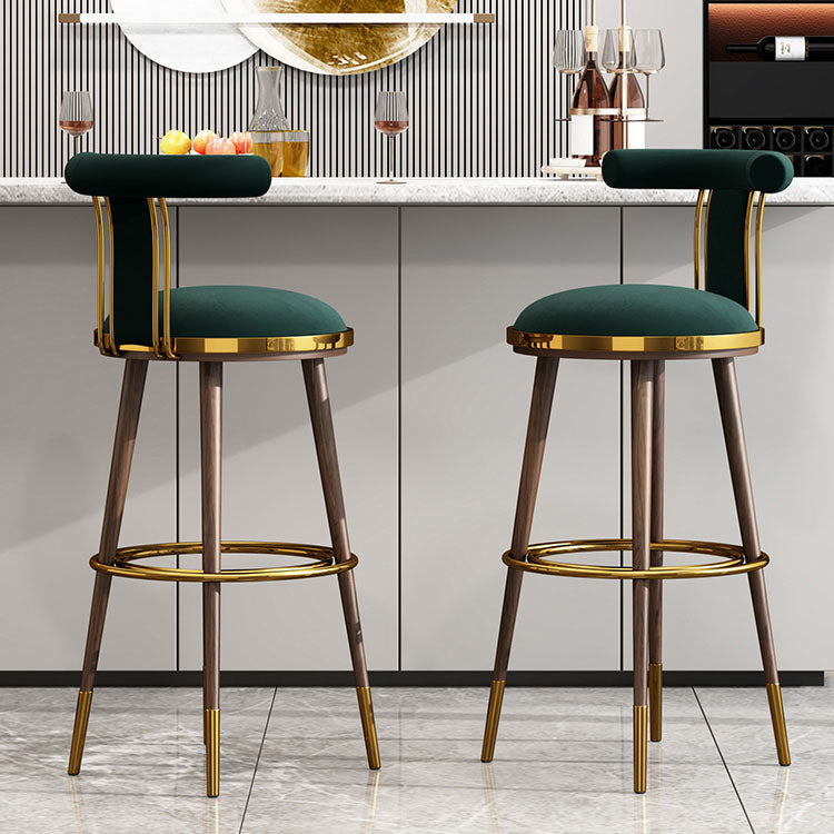 Contemporary Metal Bar Stool Footrest Counter Stool for Restaurant