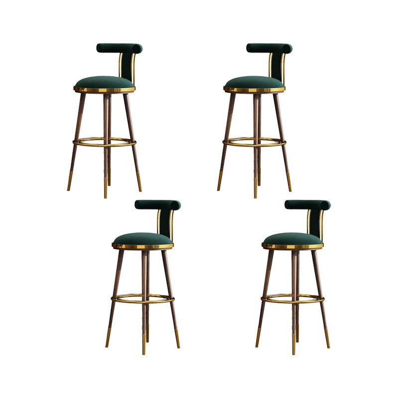 Contemporary Metal Bar Stool Footrest Counter Stool for Restaurant