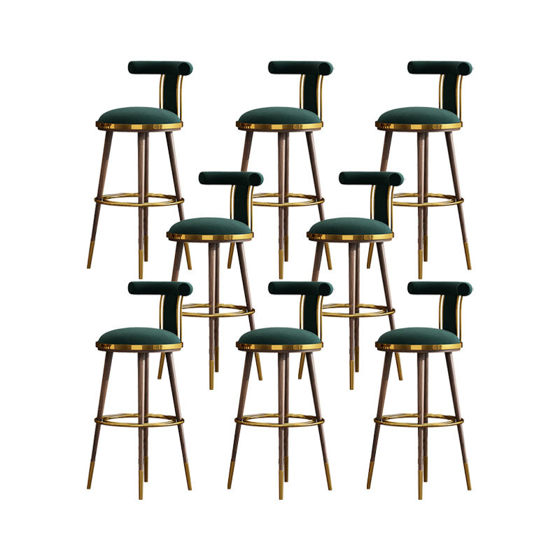 Contemporary Metal Bar Stool Footrest Counter Stool for Restaurant