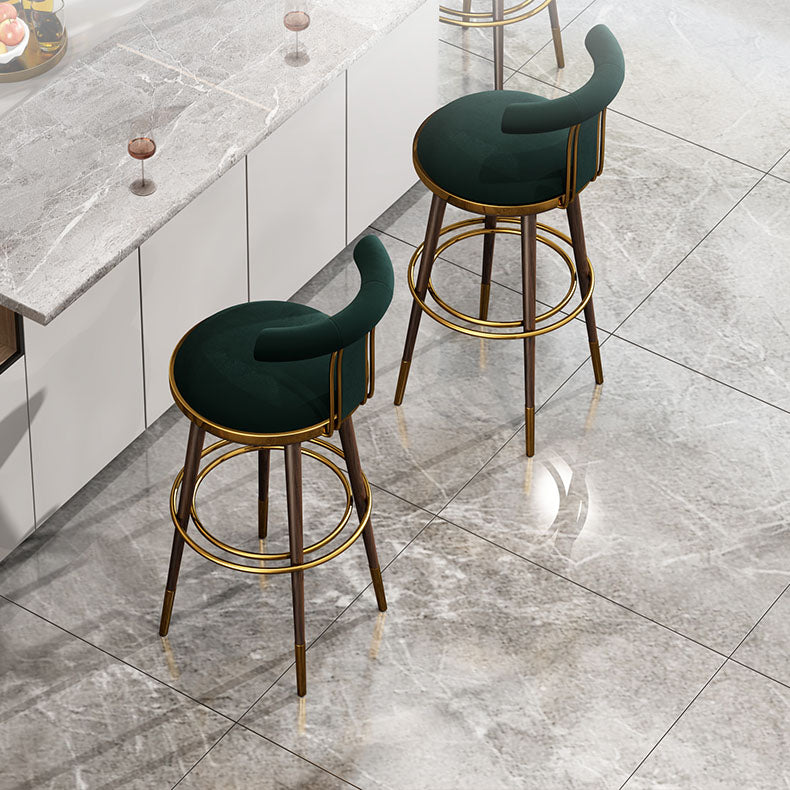 Contemporary Metal Bar Stool Footrest Counter Stool for Restaurant