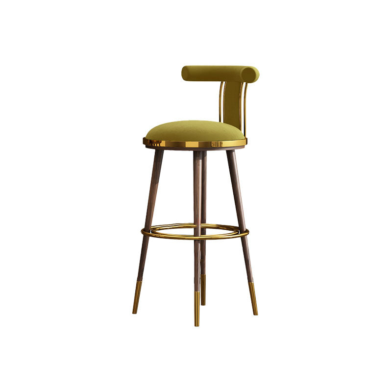 Contemporary Metal Bar Stool Footrest Counter Stool for Restaurant